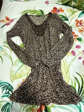 Bathing suit Cover up from Morocco. Brown and beige tones
